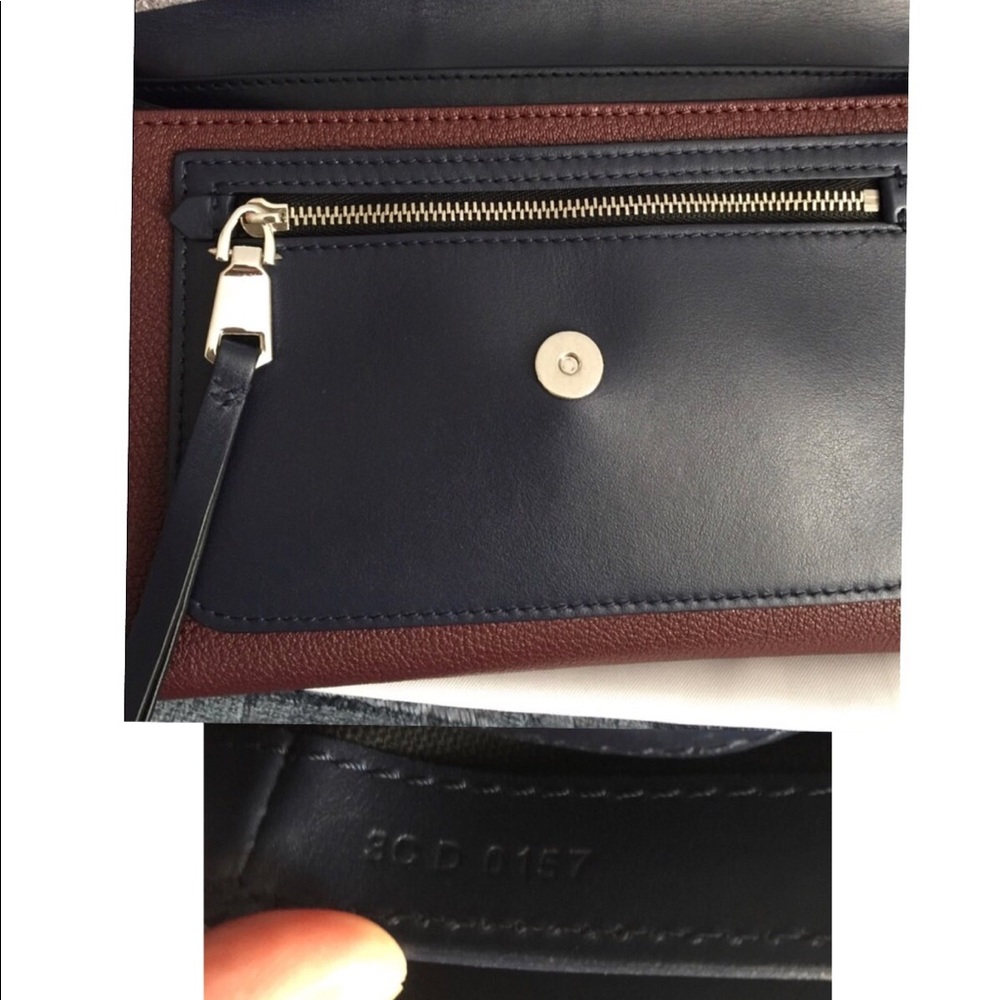 ❌SOLD❌NWT Givenchy Duetto Crossbody, Navy/Burgundy - Picture 3 of 8